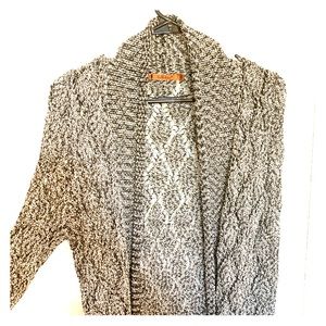 Belldini Size S Open Crotchet Work Long Cardigan